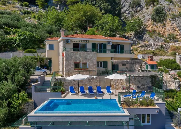 וילה Makar,heated Pool,gym,grill,seaview *