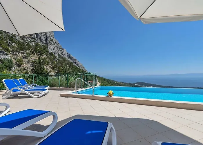 Villa Makar,heated Pool,gym,grill,seaview